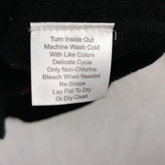 Jos A Bank Mens Argyle Sweater Size XL Black Red Merino Wool Traveler Academia - Picture 9 of 13